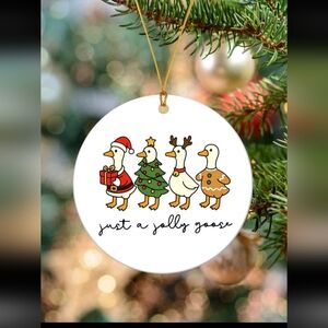Goose Christmas Ornament Acrylic
